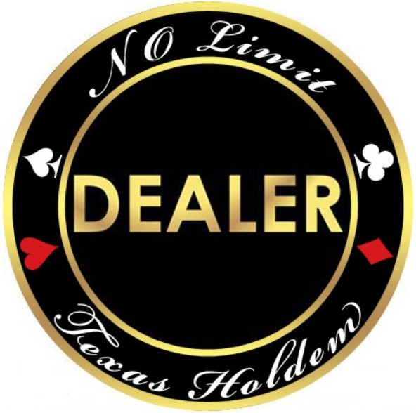 No Limit Texas Holdem Dealer Button