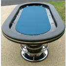 No Limit 96" Suited Speed Cloth Casino Poker Table w/ Racetrack & Stainless Steel Cups