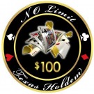 No Limit Texas Holdem $100