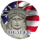 US Currency Dealer Button