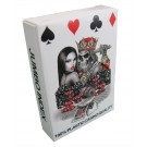 White King Design 100% Plastic Poker Playing Cards - Jumbo Index 